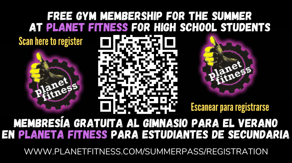 Free Gym Membership for the Summer at Fitness for High School